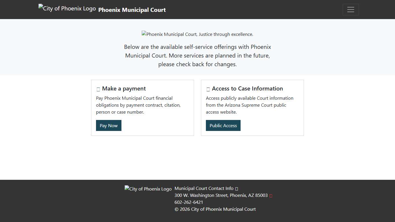 Home - Phoenix Municipal Court